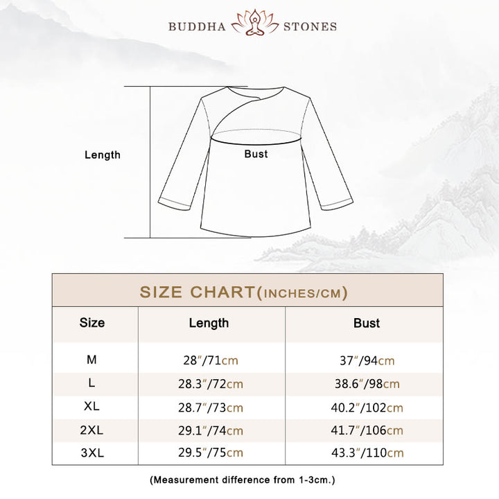 Buddha Stones2点セット シンプルデザイン ホワイトトップパンツ 瞑想 ヨガ 禅 太極拳 コットンリネン 衣類 レディース セット - image 5