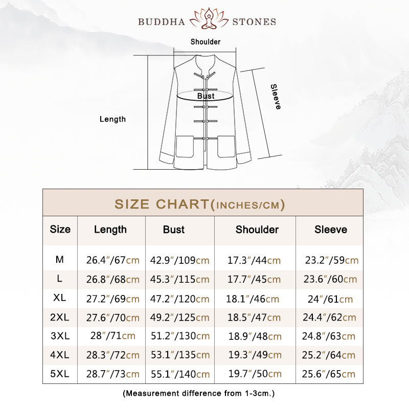 Buddha Stones無地 カエルボタン コットン メンズ ジャケット シャツ 衣類 - image 5