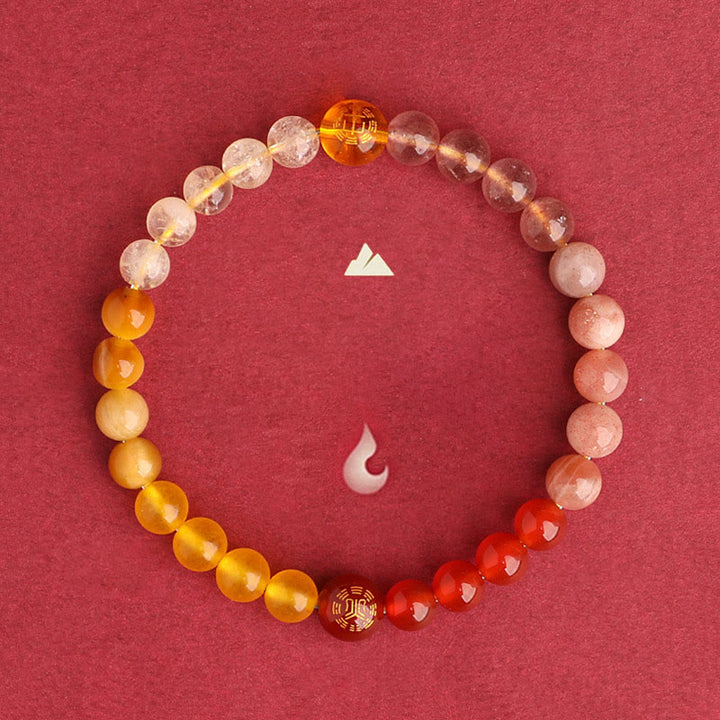 Buddha Stones ブラックオニキス グリーンカルセドニー アクアマリン 開運 知恵 癒し ブレスレット