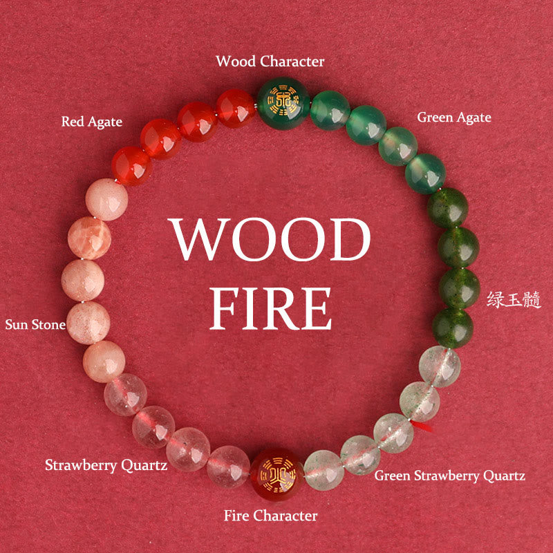 Buddha Stones ブラックオニキス グリーンカルセドニー アクアマリン 開運 知恵 癒し ブレスレット - 薪焚き火台（手首周り：14～16cm） - 6mm - image 45