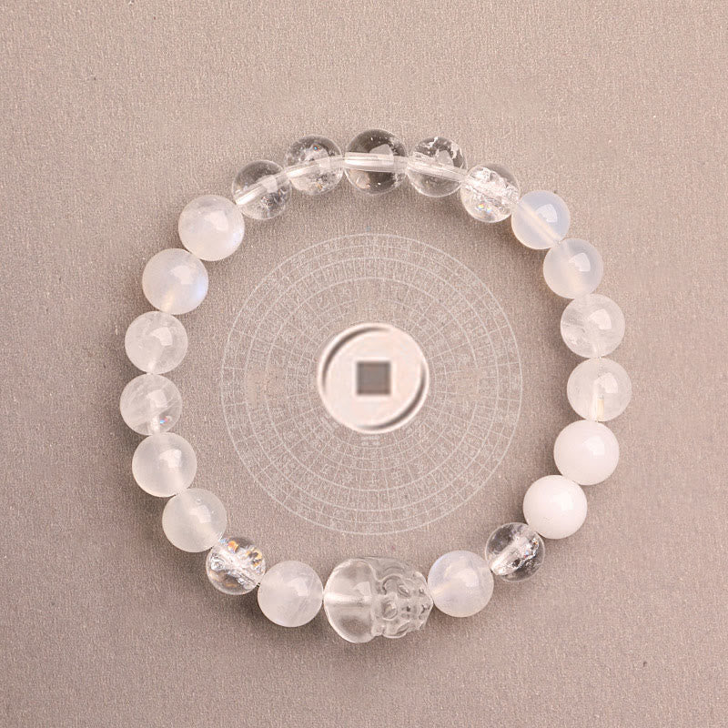 Buddha Stones ストロベリークォーツ モスアゲート グリーンファントム 幸運 癒し 恋愛運 ブレスレット - image 44