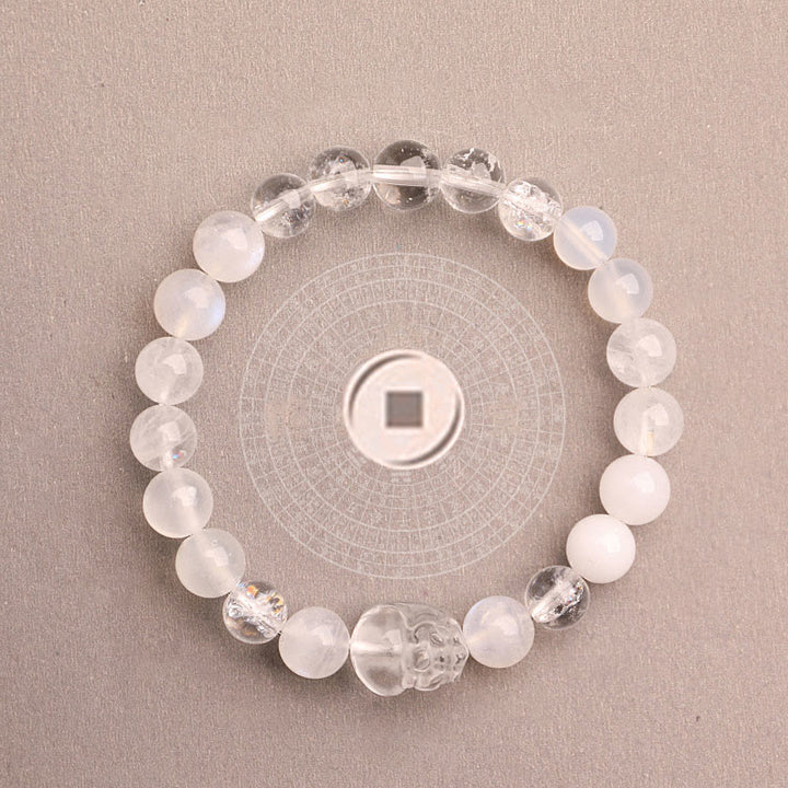 Buddha Stones ストロベリークォーツ モスアゲート グリーンファントム 幸運 癒し 恋愛運 ブレスレット - image 44