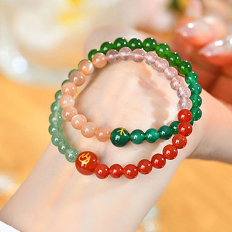 Buddha Stones パール 黒オニキス 白水晶 白瑪瑙 清浄 優雅 エレガント ブレスレット - image 14