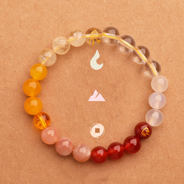 Buddha Stones グリーンストロベリークォーツ 太陽石 金運 幸運 幸福 開運 ブレスレット - image 27