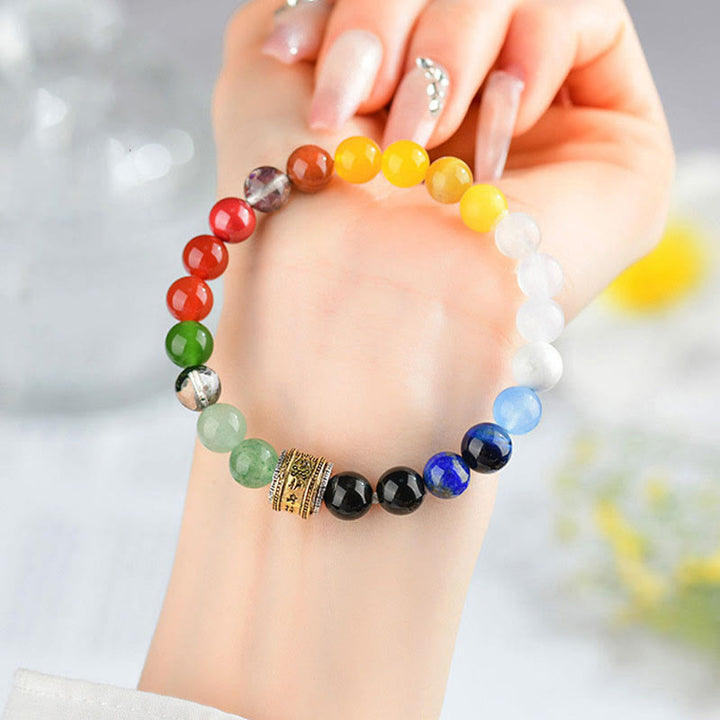 Buddha Stones 赤瑪瑙 金色 光沢 黒曜石 黄瑪瑙 開運 幸運 財運 パワーストーン ブレスレット - image 5