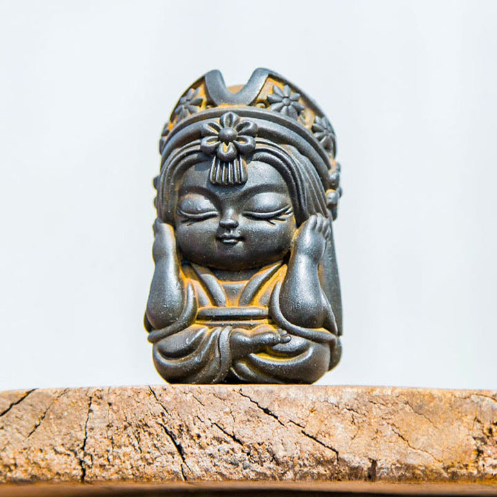Buddha Stones手作り ザキラム 鉄粉 錆 鋳造 樹脂 像 禅 家の装飾