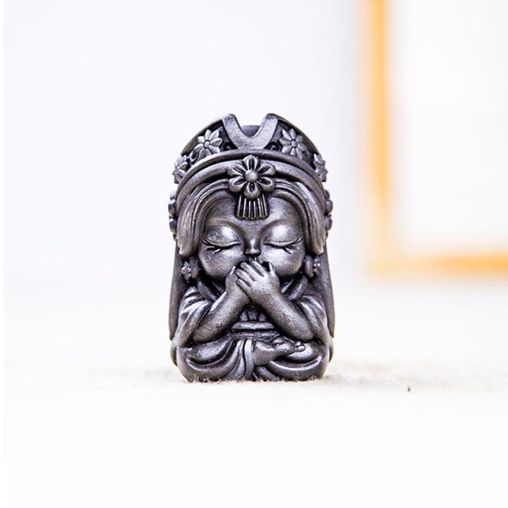 Buddha Stones手作り ザキラム 鉄粉 錆 鋳造 樹脂 像 禅 家の装飾