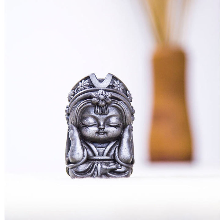 Buddha Stones手作り ザキラム 鉄粉 錆 鋳造 樹脂 像 禅 家の装飾