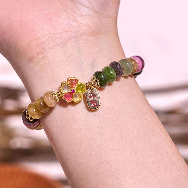 Buddha Stones トルマリン翡翠 安全・健康・愛を願うブレスレット - image 5