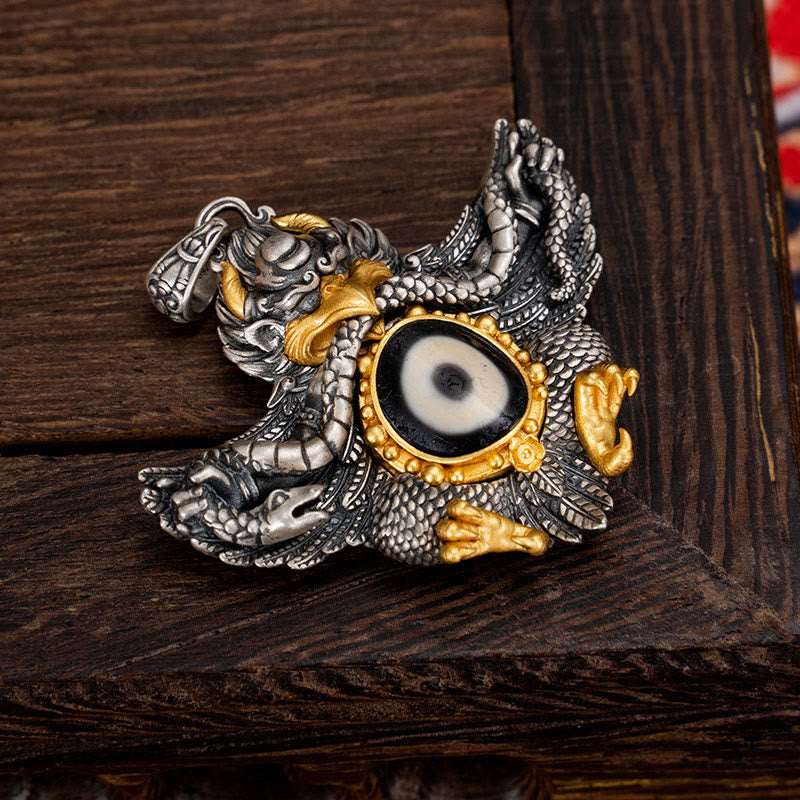 Buddha Stones925 スターリングシルバー チベット ガルーダ鳥 ビーズ 守護 ネックレス ペンダント - image 5