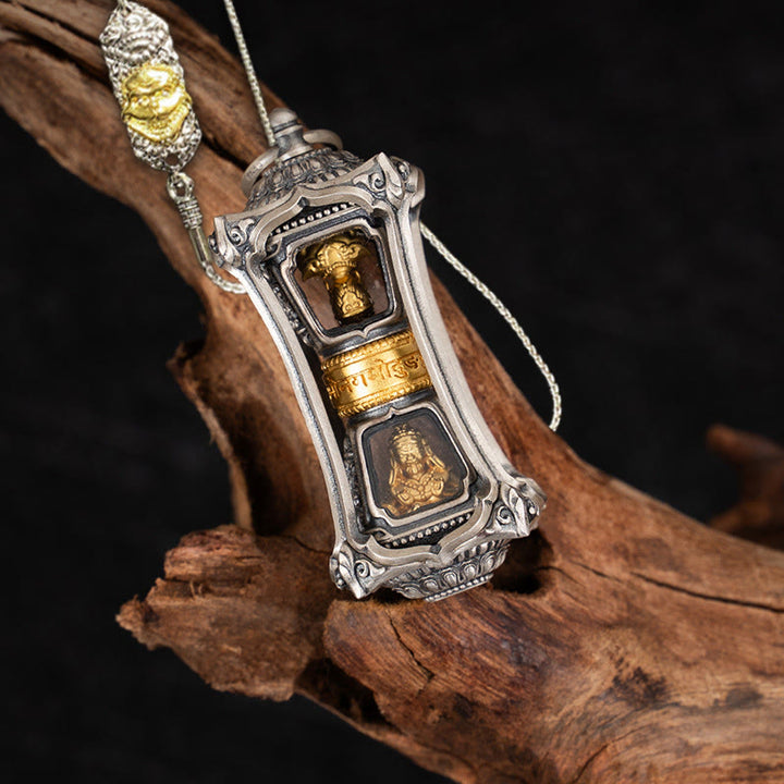 Buddha Stones925 スターリングシルバー チベット ザキラム 富の女神 祝福のネックレス ペンダント