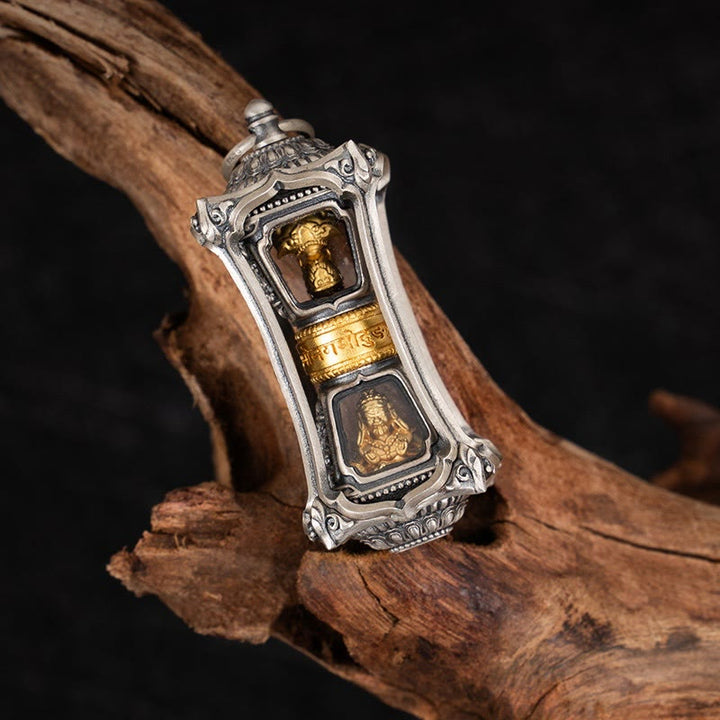 Buddha Stones925 スターリングシルバー チベット ザキラム 富の女神 祝福のネックレス ペンダント