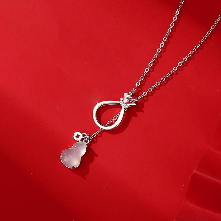 天然石 ガーネット祝福 ブレスレット 開運 守護 パワーストーン | Buddha Stones - カルセドニー 925 スターリングシルバー - image 4