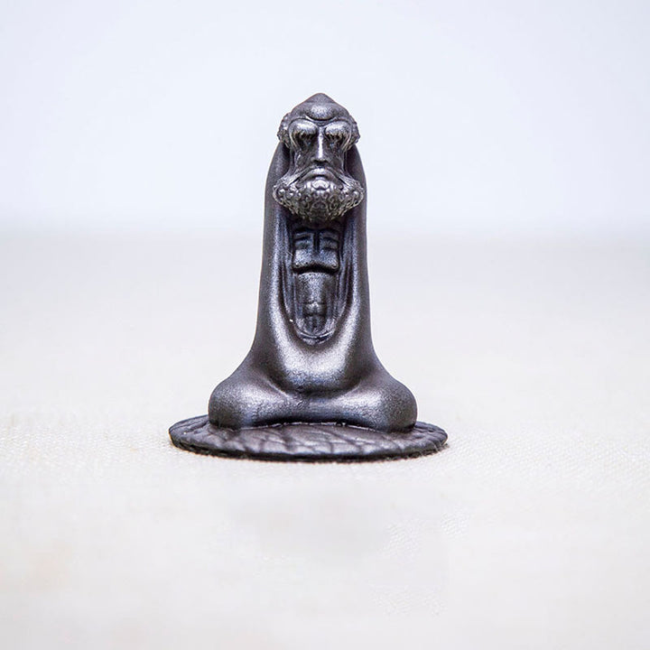 Buddha Stones手作り 達磨 鉄粉 錆 鋳造 樹脂 像 室内装飾