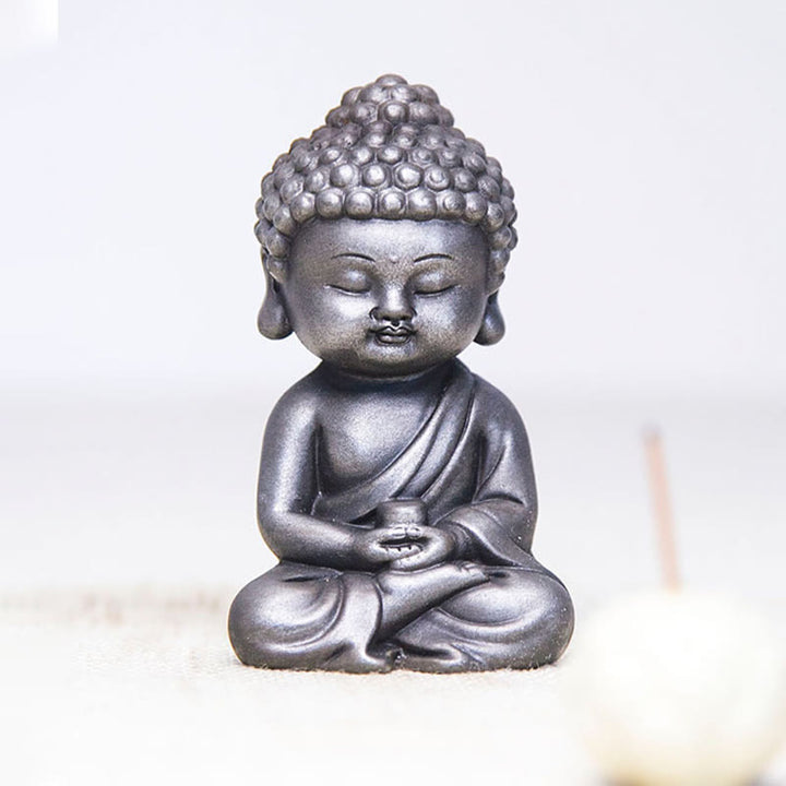 Buddha Stones手作り地蔵観音観音観音菩薩如来鉄粉錆キャスト樹脂像家の装飾 - image 31