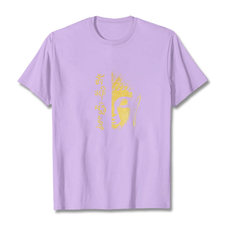 Buddha Stonesオーム・マニ・パドメ・フムゴールデン ブッダ コットン Tシャツ Tシャツ - 梅 - 2XL - image 16