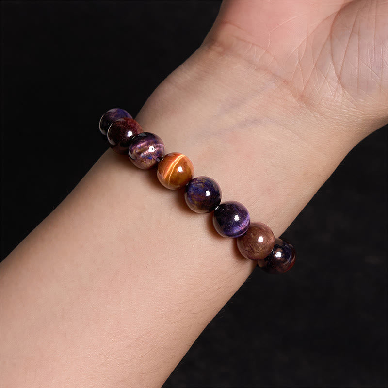 Buddha Stones各種タイガーアイ自信ブレスレット