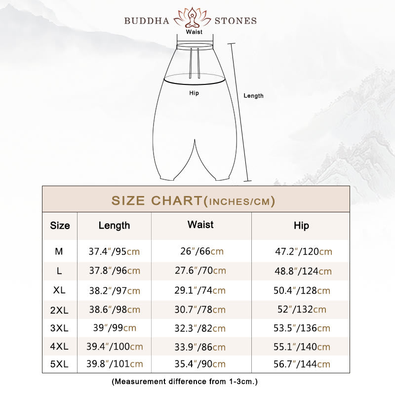 Buddha Stones龍模様カジュアル無地コットンメンズパンツ（ポケット付き） - image 5