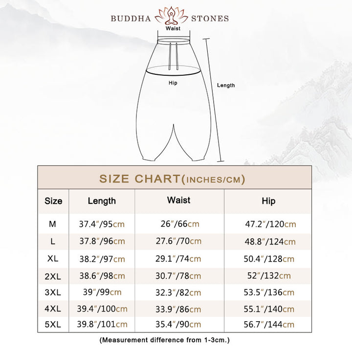 Buddha Stones龍模様カジュアル無地コットンメンズパンツ（ポケット付き） - image 5