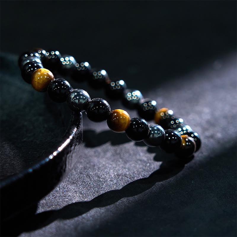 Buddha Stones各種タイガーアイ自信ブレスレット