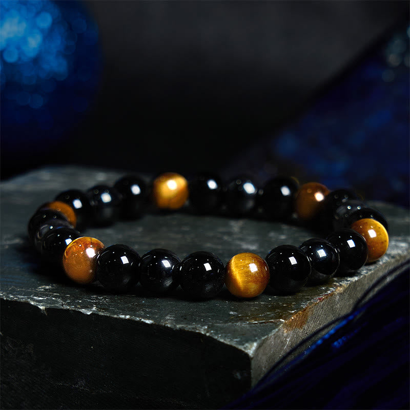 Buddha Stones各種タイガーアイ自信ブレスレット