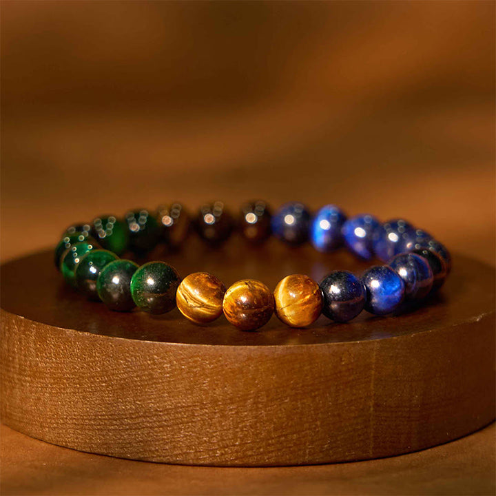 Buddha Stones各種タイガーアイ自信ブレスレット