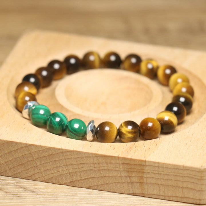 Buddha Stones各種タイガーアイ自信ブレスレット