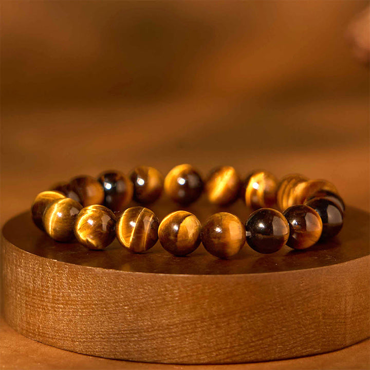 Buddha Stones各種タイガーアイ自信ブレスレット