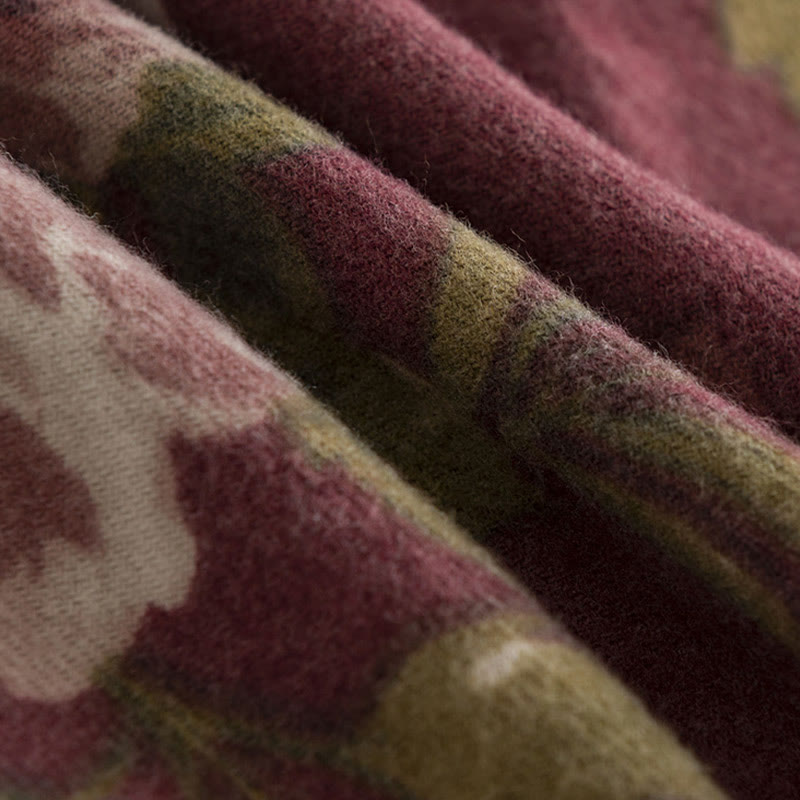 Buddha Stonesチベットショール ガーデンローズ 秋冬 心地よい旅行用スカーフラップ - image 8