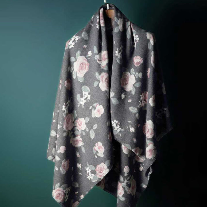 Buddha Stonesチベットショール ガーデンローズ 秋冬 心地よい旅行用スカーフラップ - image 16