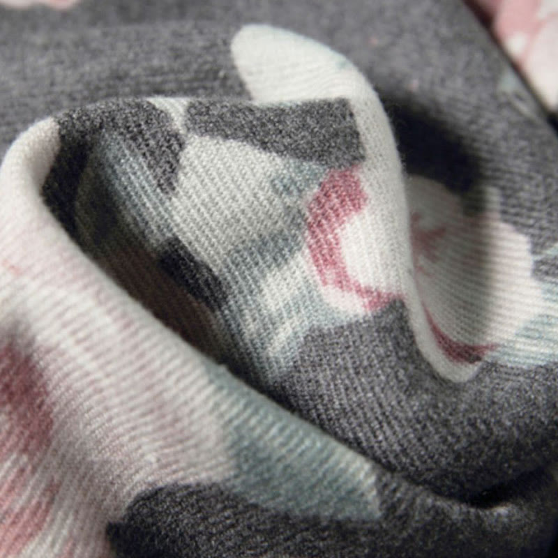 Buddha Stonesチベットショール ガーデンローズ 秋冬 心地よい旅行用スカーフラップ - image 21