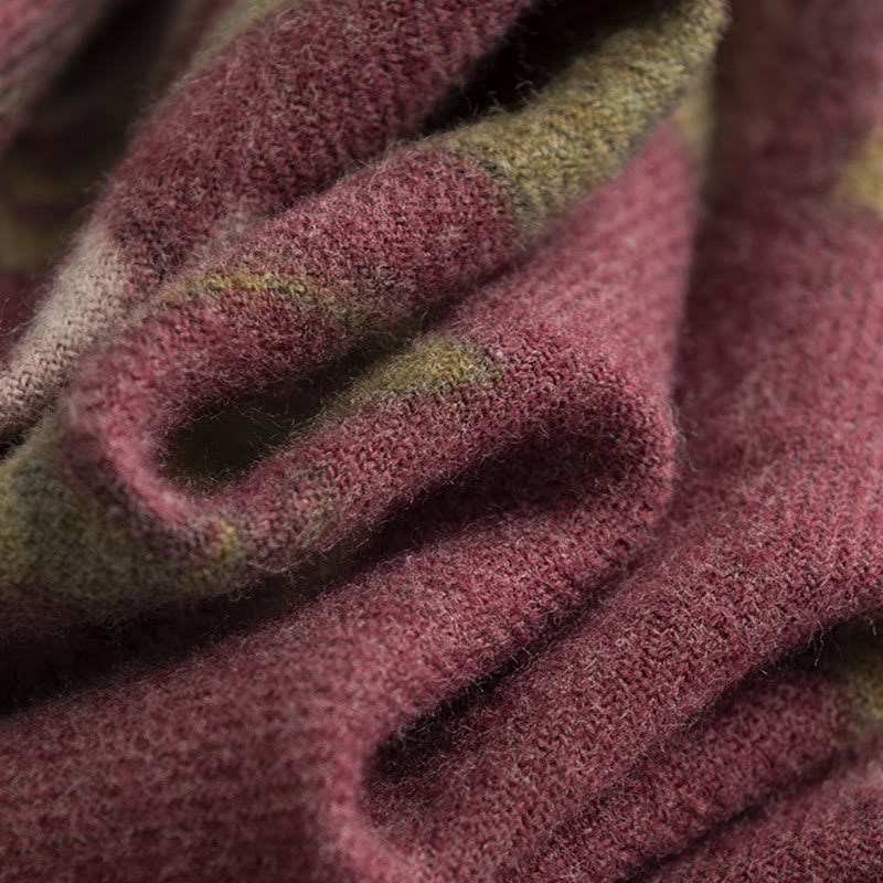 Buddha Stonesチベットショール ガーデンローズ 秋冬 心地よい旅行用スカーフラップ - image 9