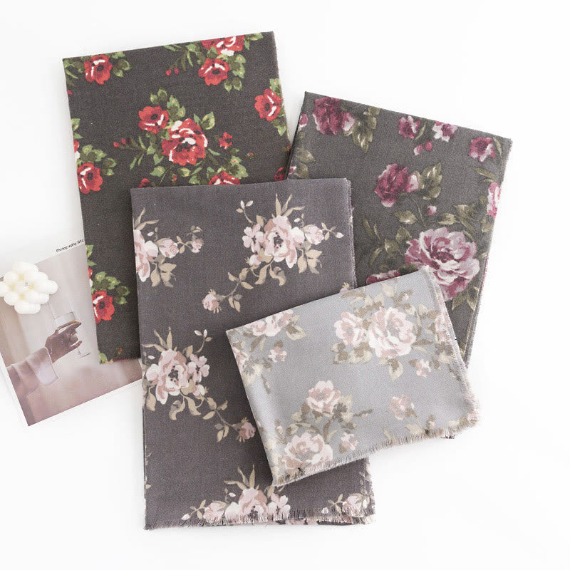 Buddha Stonesチベットローズフラワーガーデンショール秋冬用心地よいスカーフラップ  - image 26