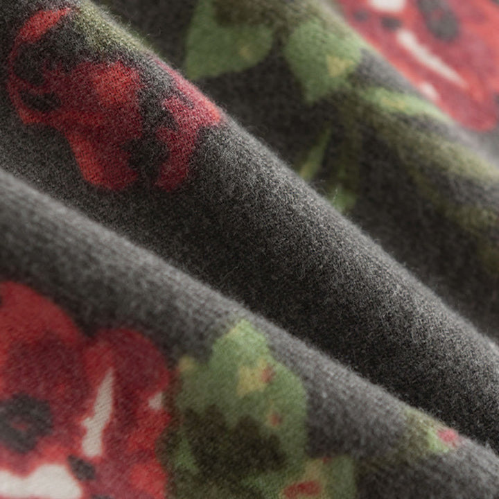 Buddha Stonesチベットローズフラワーガーデンショール秋冬用心地よいスカーフラップ  - image 17