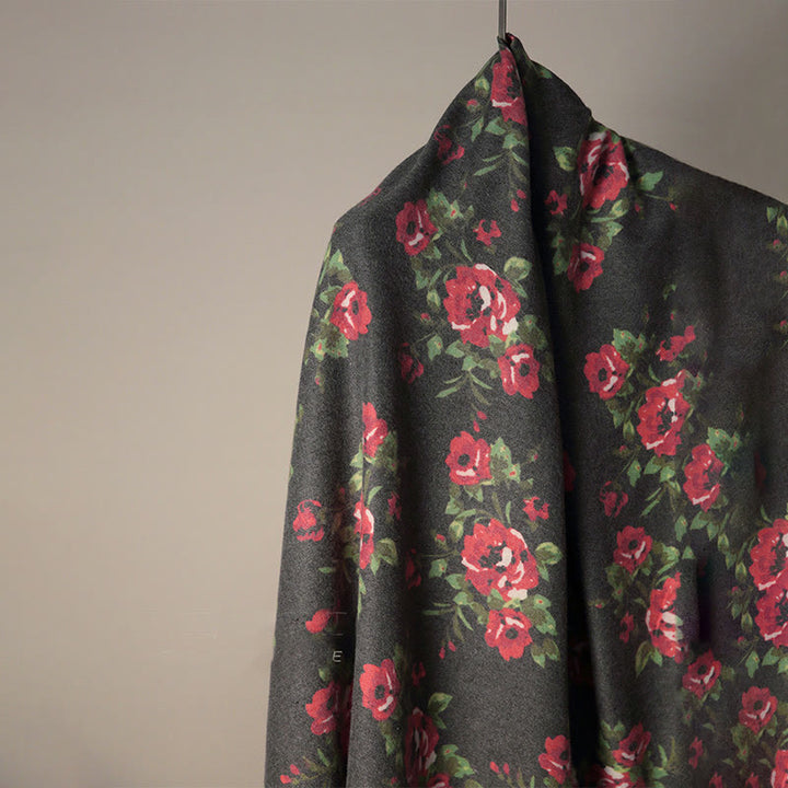 Buddha Stonesチベットローズフラワーガーデンショール秋冬用心地よいスカーフラップ  - image 8