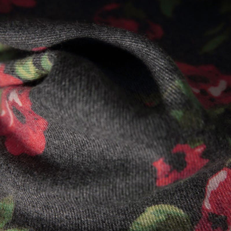 Buddha Stonesチベットローズフラワーガーデンショール秋冬用心地よいスカーフラップ  - image 11