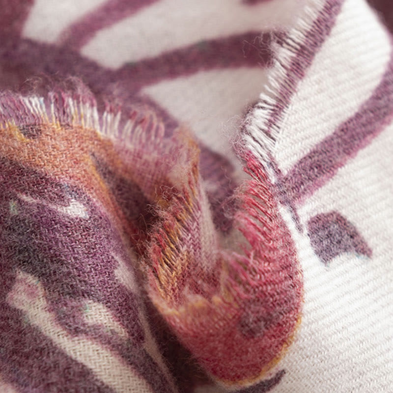 Buddha Stonesチベットの甘いカラフルな花柄ショール秋冬ソフトスカーフラップ - image 19