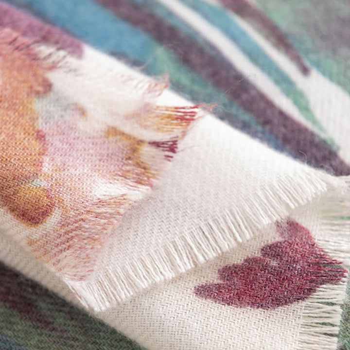 Buddha Stonesチベットの甘いカラフルな花柄ショール秋冬ソフトスカーフラップ - image 20