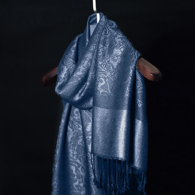Buddha Stonesチベットカシュー ジャカード タッセル ショール 春 秋 冬 暖かい 心地良い スカーフ ラップ - image 12