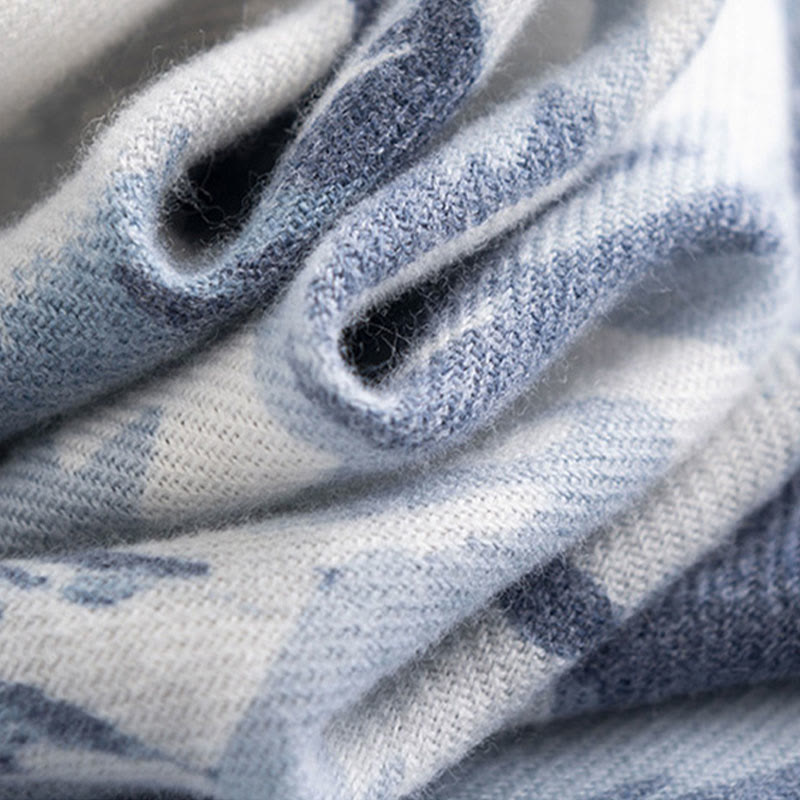 Buddha Stonesチベットショール エスニック レトロ ローズプリント 秋冬 心地良い 暖かい スカーフ ラップ - image 4