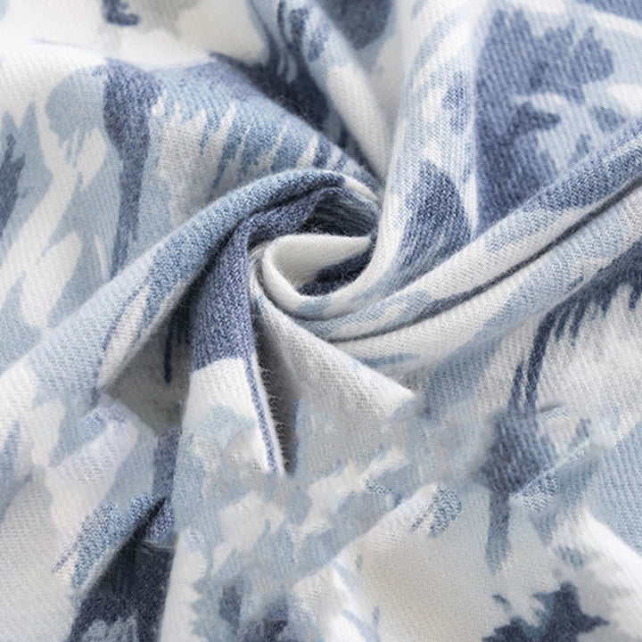 Buddha Stonesチベットショール エスニック レトロ ローズプリント 秋冬 心地良い 暖かい スカーフ ラップ - image 5