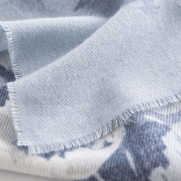 Buddha Stonesチベットショール エスニック レトロ ローズプリント 秋冬 心地良い 暖かい スカーフ ラップ - image 6