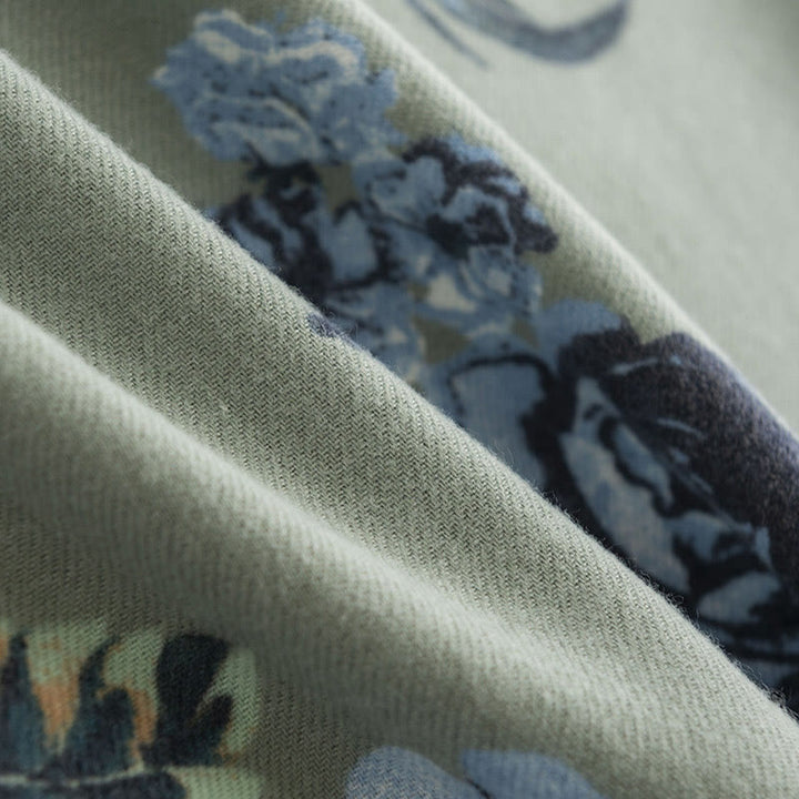 Buddha Stonesチベットショールガーデンスタイルローズフラワープリント秋冬ソフト暖かいスカーフラップ - image 6