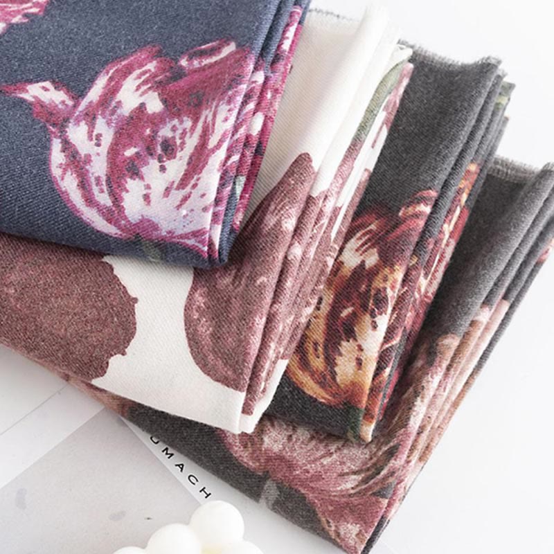 Buddha Stonesチベットショール エレガントな花柄 秋冬 ソフト 暖かい スカーフ ラップ - image 14