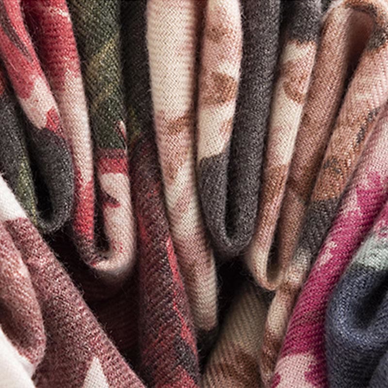 Buddha Stonesチベットショール エレガントな花柄 秋冬 ソフト 暖かい スカーフ ラップ - image 16