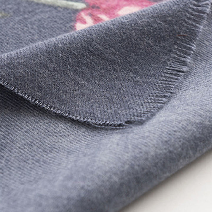 Buddha Stonesチベットショール エレガントな花柄 秋冬 ソフト 暖かい スカーフ ラップ - image 13