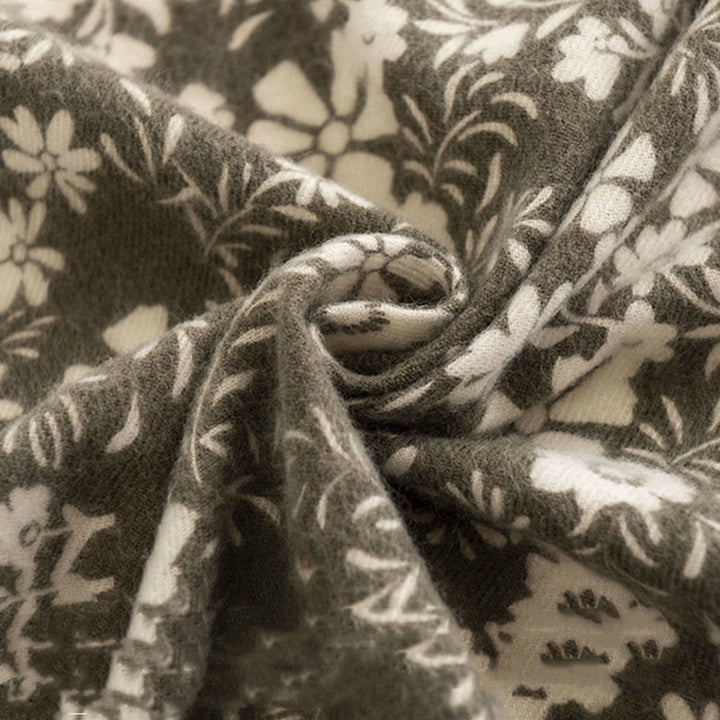 Buddha Stonesチベットショール フレッシュデイジープリント 秋冬 ソフト 暖かい 旅行用スカーフ ラップ - image 8