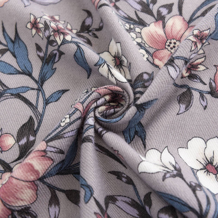 Buddha Stonesチベットショール レトロ 咲き誇る椿ジャポニカプリント 秋冬 ソフト 暖かい スカーフ ラップ - image 4