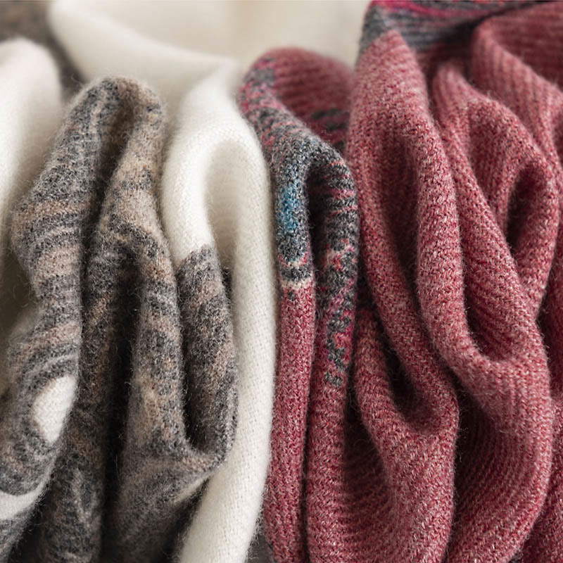 Buddha Stonesチベットペイズリープリントショール秋冬ソフト暖かいスカーフラップ - image 19