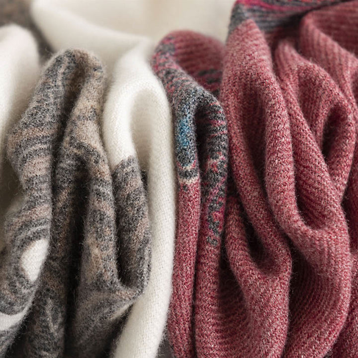 Buddha Stonesチベットペイズリープリントショール秋冬ソフト暖かいスカーフラップ - image 19